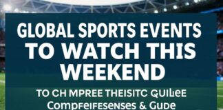 Global Sports Events to Watch This Weekend: A Comprehensive Guide Global Sports Events to Watch This Weekend: A Comprehensive Guide