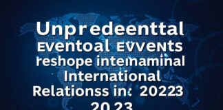 Unprecedented Global Events Reshape International Relations in 2023 Unprecedented Global Events Reshape International Relations in 2023
