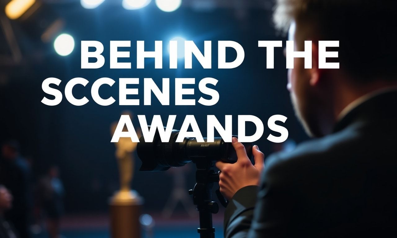 Exclusive: Behind the Scenes of This Year's Award Ceremony Drama
