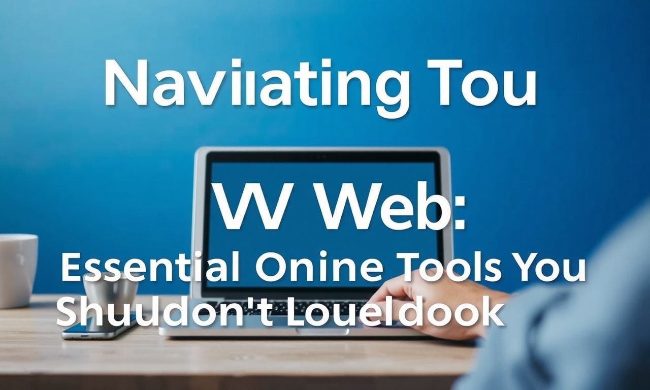 Navigating the Web: Top Online Tools You Can't Miss